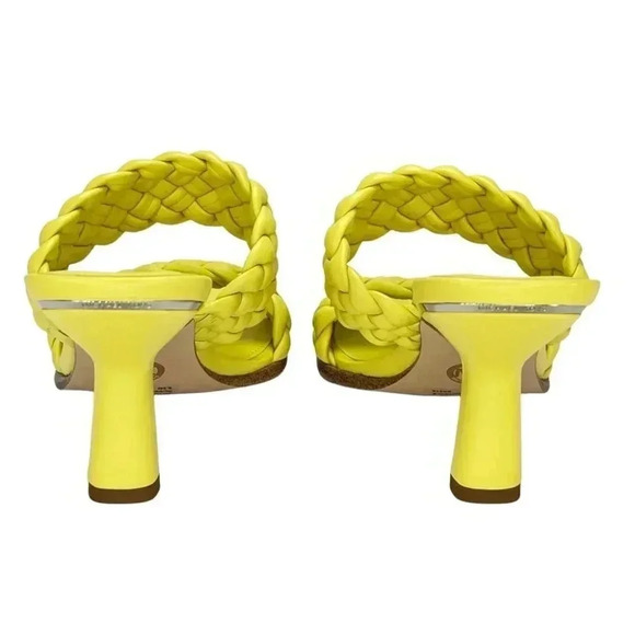 MICHAEL Michael Kors Amelia Lime Nappa Faux Leather Womens Heels Size 6.5M - Picture 7 of 14